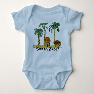 Beach Baby in Paradise Baby Bodysuit
