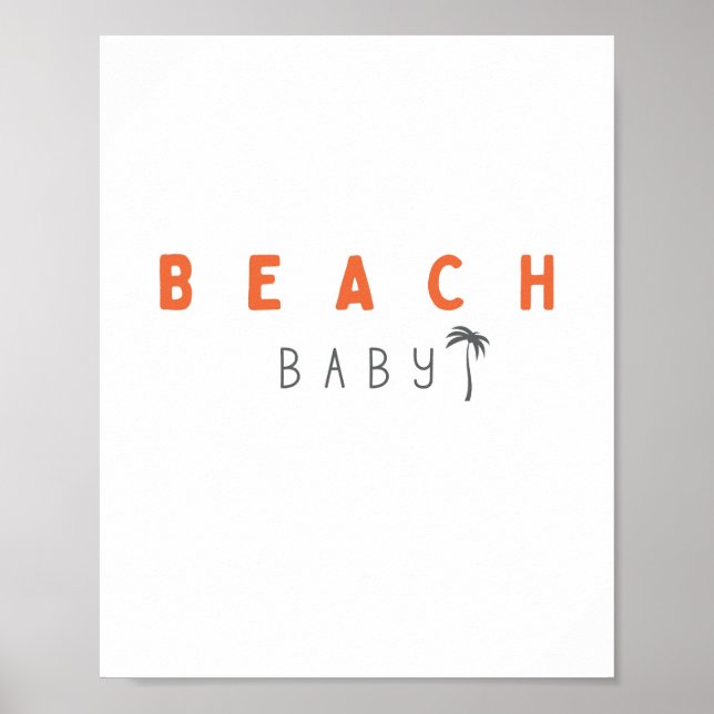 beach baby. Poster & Prints (Front)