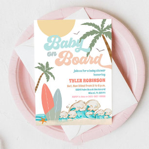 Beach Baby Shower Invitation