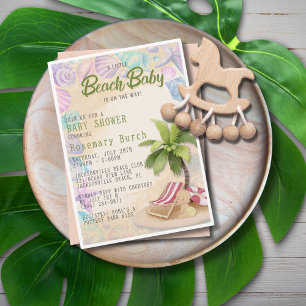 Beach Baby Shower Invitation