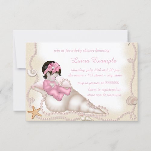 Beach Baby Shower Personalized Invitations