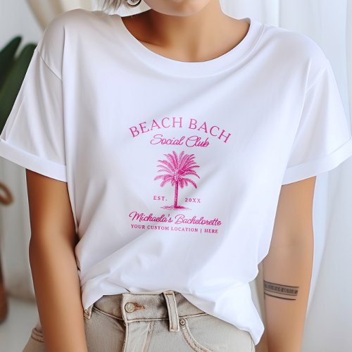 Beach Bach Tropical Bachelorette Party Custom T_Shirt