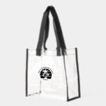 Beach Bachelor Island Wedding Black Palm Tree Clear Tote Bag<br><div class="desc">Cool black palm trees on a stylish custom bachelor party clear tote bag for your groomsmen gifts. Customize these tropical bags for your destination wedding. They are perfect for the whole bridal party at an island getaway for a best man.</div>