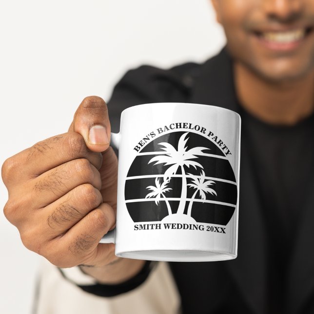 Beach Bachelor Party Island Wedding Personalized Coffee Mug (Creator Uploaded)