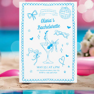 Beach Bachelorette Bach Party Weekend Itinerary Invitation