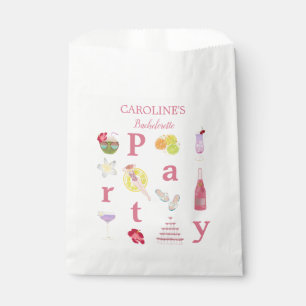 Beach Bachelorette Bash Bridal Shower Welcome Sign Favor Bag