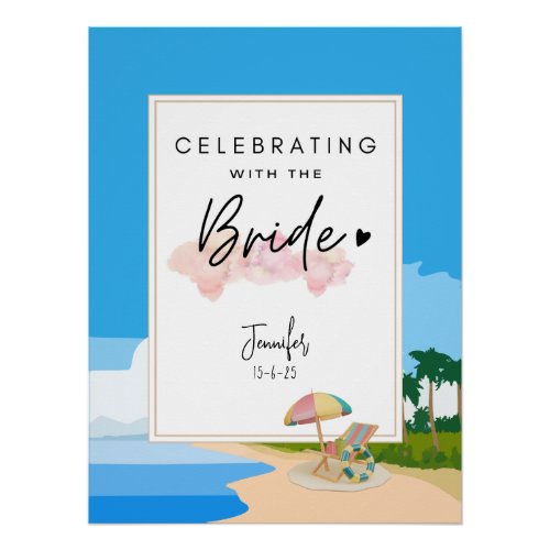 Beach Bachelorette  Hens Party customized  Poster