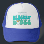Beach Bachelorette Party Beachin Babes Bridesmaid Trucker Hat<br><div class="desc">Make a splash at your upcoming bachelorette party with this stunning beach bachelorette party personalized merchandise. Whether you're celebrating a bach trip, a girls' vacation, or a best friends' holiday, this custom beach bachelorette party merchandise is the perfect addition to your unforgettable getaway. Add a personal touch to your bachelorette...</div>