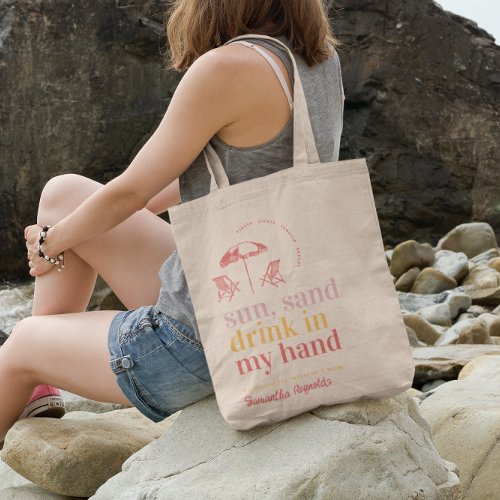 Beach Bachelorette Party  Bridesmaid Gift  Tote Bag