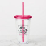 Beach Bachelorette Party Custom Bridesmaid Gift Acrylic Tumbler<br><div class="desc">Make a splash at your upcoming bachelorette party with this stunning beach bachelorette party personalized merchandise. Whether you're celebrating a bach trip, a girls' vacation, or a best friends' holiday, this custom beach bachelorette party merchandise is the perfect addition to your unforgettable getaway. Add a personal touch to your bachelorette...</div>