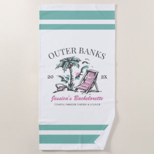 Beach Bachelorette Party Custom Bridesmaid Gift Beach Towel