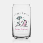 Beach Bachelorette Party Custom Bridesmaid Gift Can Glass<br><div class="desc">Make a splash at your upcoming bachelorette party with this stunning beach bachelorette party personalized merchandise. Whether you're celebrating a bach trip, a girls' vacation, or a best friends' holiday, this custom beach bachelorette party merchandise is the perfect addition to your unforgettable getaway. Add a personal touch to your bachelorette...</div>