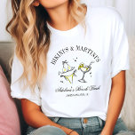Beach Bachelorette Party Favor Social Club T-Shirt<br><div class="desc">Bikini's & Martini's! Nothing more chic than the trending club bachelorette theme! Wonderful Bach party Favor for all your bridesmaids and maid of honor!</div>