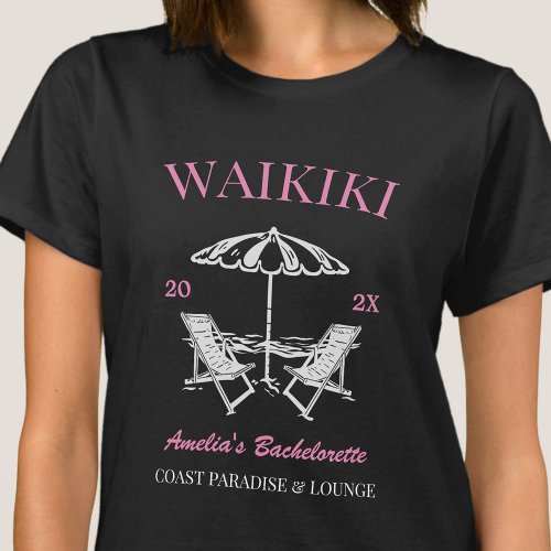 Beach Bachelorette Party Girls Trip Personalized T_Shirt