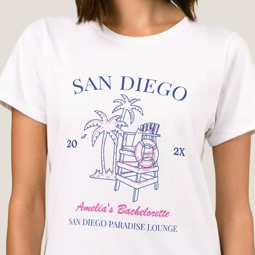 Beach Bachelorette Party Girls Weekend Custom T_Shirt