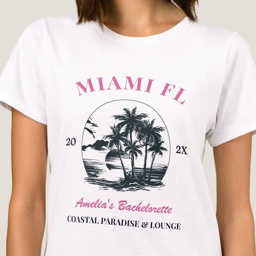 Beach Bachelorette Party Girls Weekend Trip Custom T_Shirt