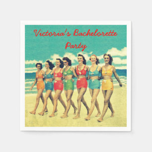 Beach Bachelorette Party party cocktail napkins