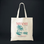 Beach Bachelorette Party Summer Girls Trip Miami Tote Bag<br><div class="desc">Make a splash at your upcoming bachelorette party with this stunning beach bachelorette party design. Whether you're celebrating a bach trip, a bridal shower, a girls' vacation, or a best friends' engagement, this custom beach bachelorette party design is the perfect addition to your unforgettable getaway. Add a personal touch to...</div>