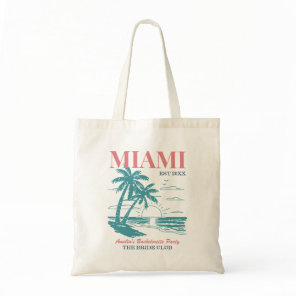 Beach Bachelorette Party Summer Girls Trip Miami Tote Bag