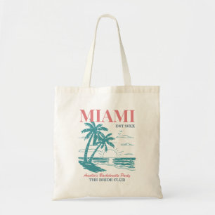 Beach Bachelorette Party Summer Girls Trip Miami Tote Bag