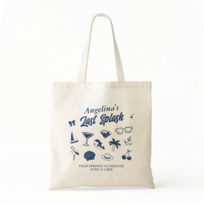 Beach Bachelorette Party The Last Splash Custom Tote Bag