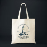 Beach Bachelorette Party Vintage Lighthouse Logo Tote Bag<br><div class="desc">Make a splash at your upcoming bachelorette party with this stunning beach bachelorette party design. Whether you're celebrating a bach trip, a bridal shower, a girls' vacation, or a best friends' engagement, this custom beach bachelorette party design is the perfect addition to your unforgettable getaway. Add a personal touch to...</div>