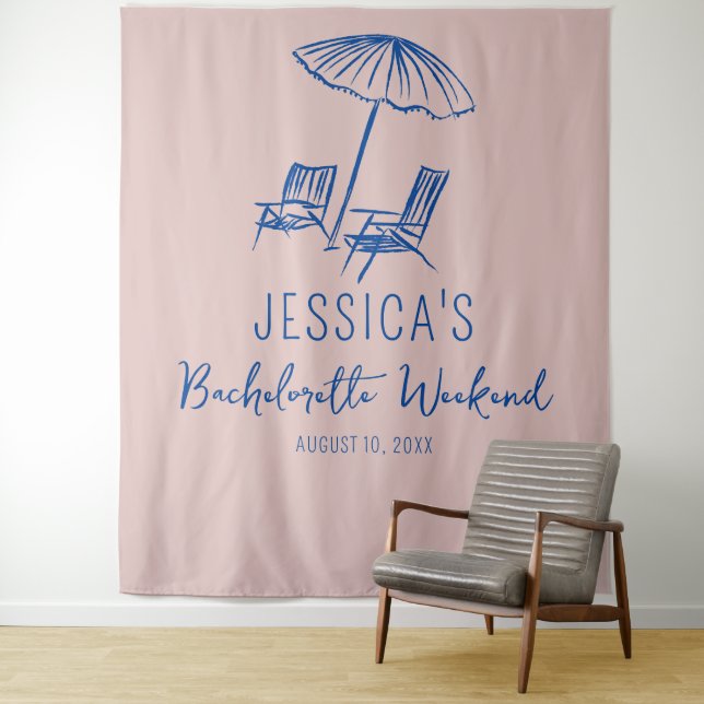 Beach Bachelorette weekend Backdrop Photo booth (In Situ)