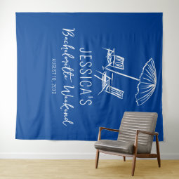 Beach Bachelorette weekend Backdrop Photo booth | Zazzle