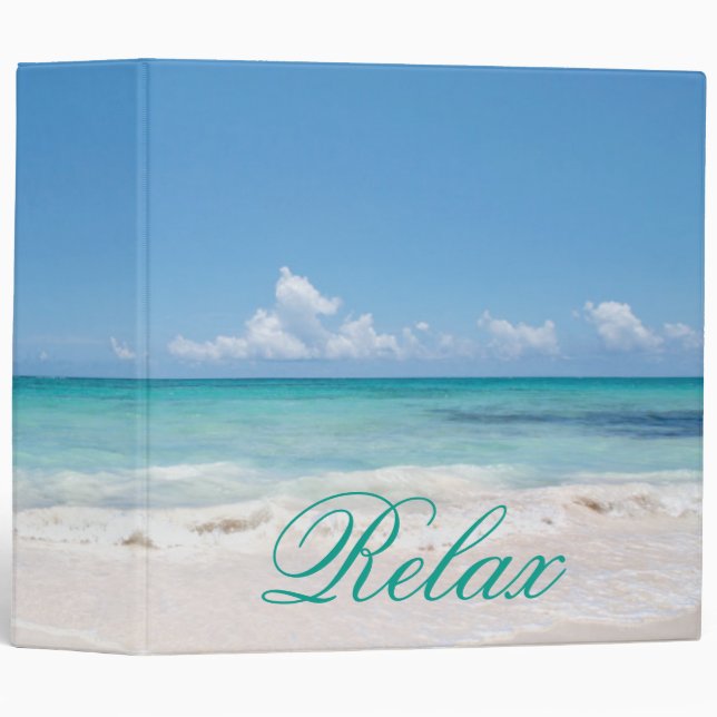 Beach Backgroud Binder (Front/Spine)