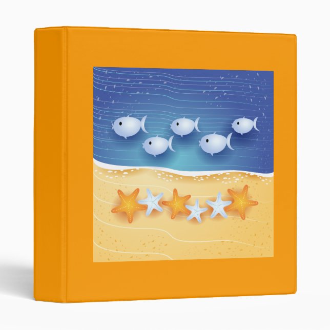 Beach background, binder (Front/Spine)