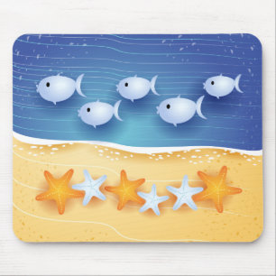 Beach background, mousepad