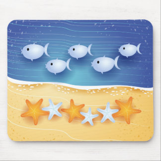 Beach background, mousepad