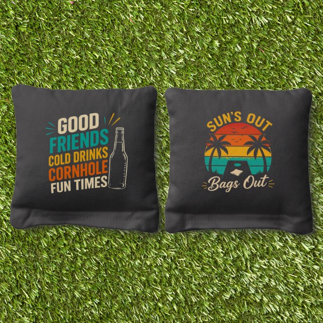 Beach & Backyard Toss Bags | Cornhole Bags (Grass)