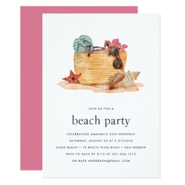 Beach Bag | Beach Party Invitation Beach Bag | Beach Party Invitation