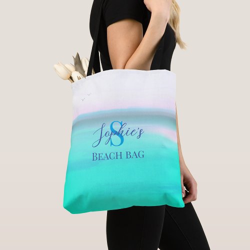 Beach bag with personalizable name Tote