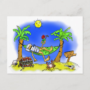 Beach Bailout Postcard