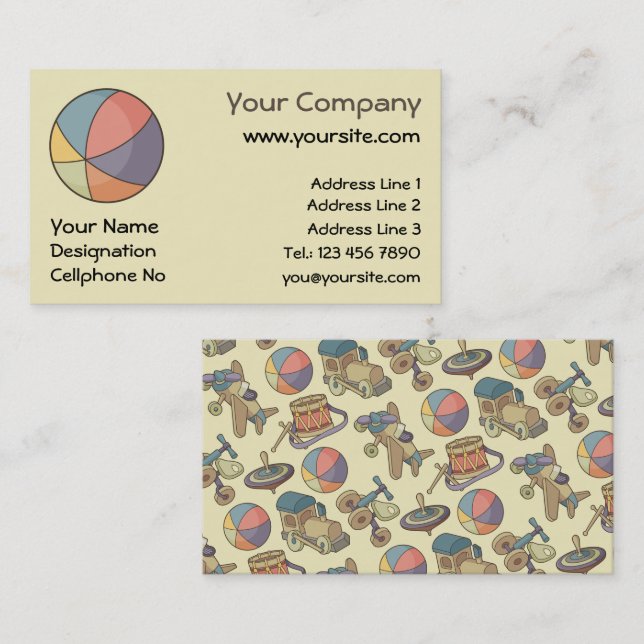 Beach Ball Business Card (Front/Back)