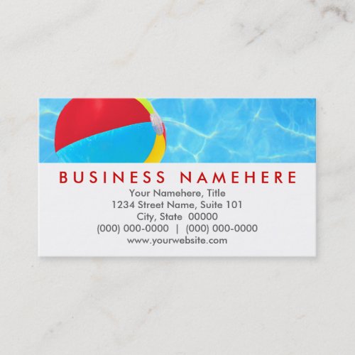 Beach Ball Business Cards