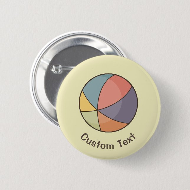 Beach Ball Button (Front & Back)