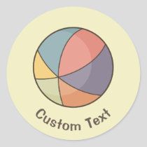 Beach Ball Classic Round Sticker