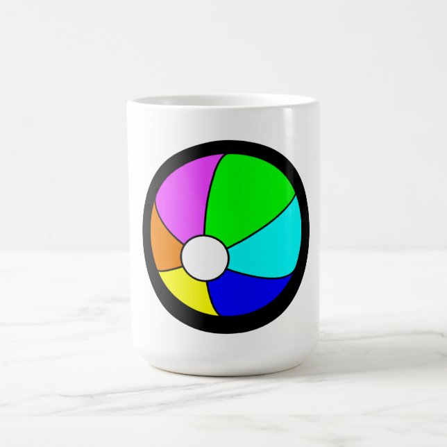 Beach Ball  Coffee Mug (Center)