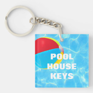 Beach Ball Keychain