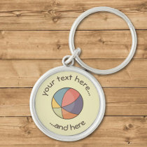 Beach Ball Keychain