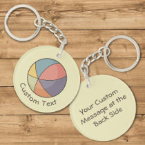 Beach Ball Keychain