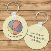 Beach Ball Keychain