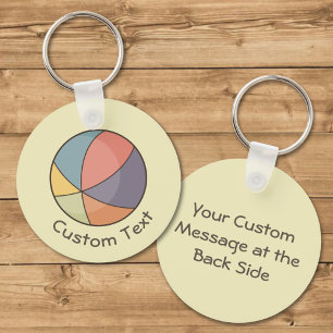 Beach Ball Keychain