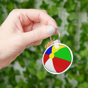 Beach Ball Keychain