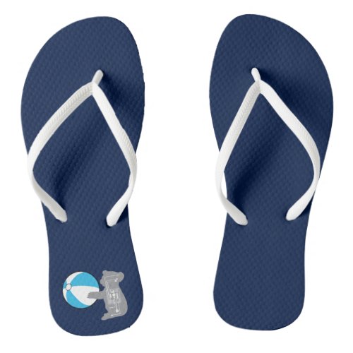 Beach Ball Koala Flip Flops