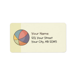 Beach Ball Label