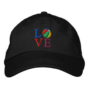 Beach Ball LOVE Embroidered Baseball Hat